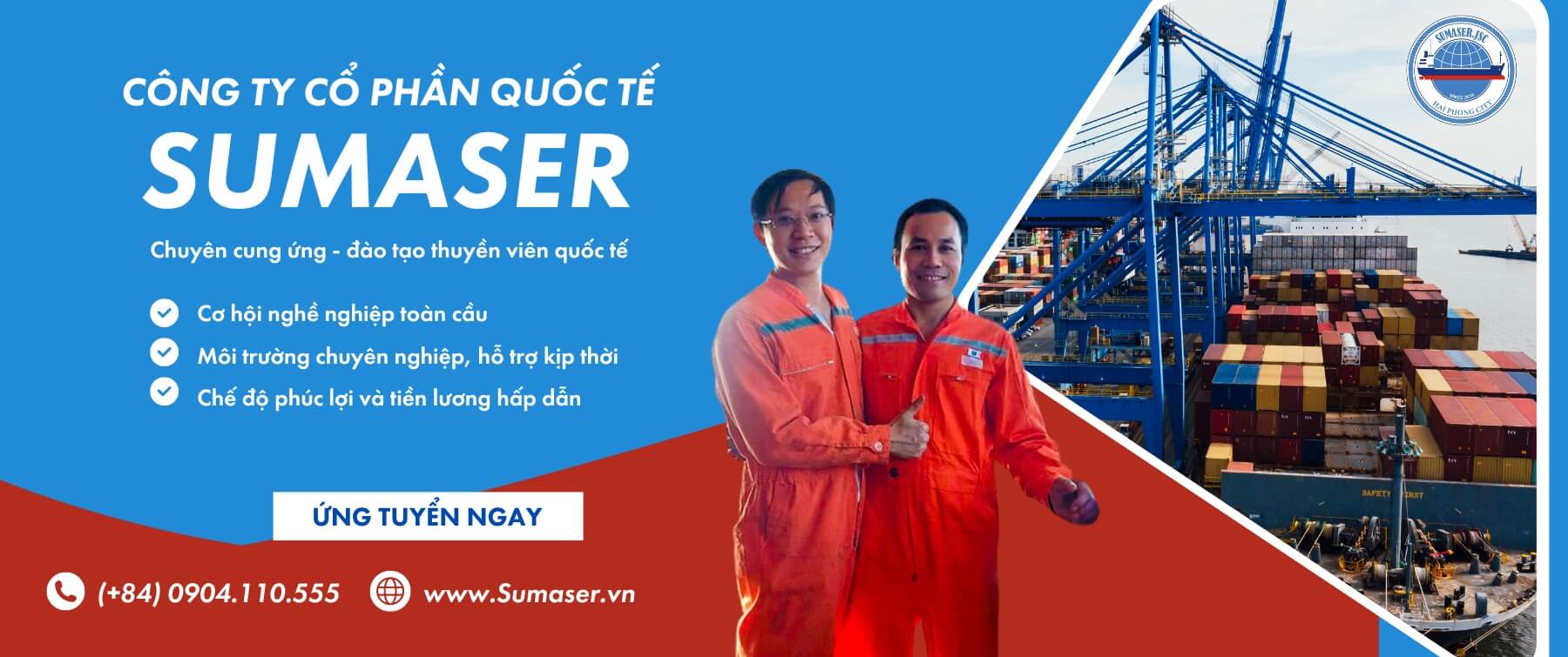 Sumaser.vn - Cung ứng, đào tạo thuyền viên quốc tế, cơ hội việc làm toàn cầu